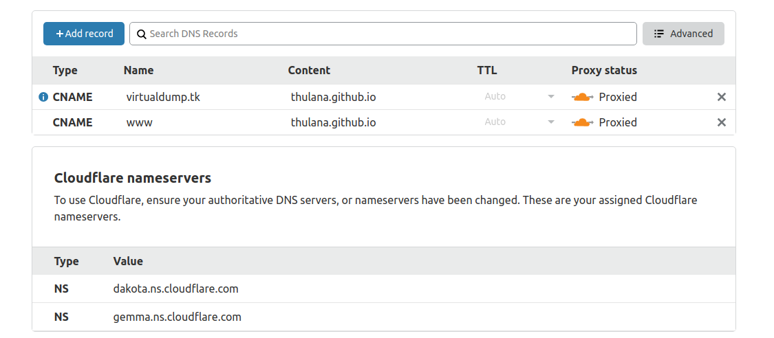 setup dns