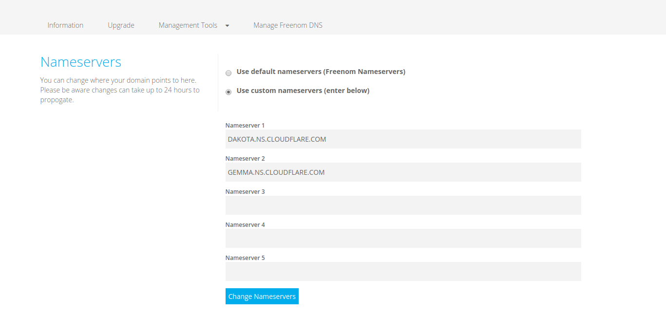 add name server to domain